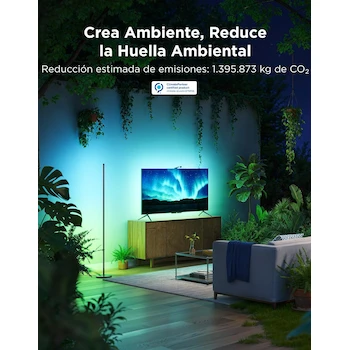 Imagen 3 de Lámpara de Pie Esquina LED Govee RGBIC Negra H6076