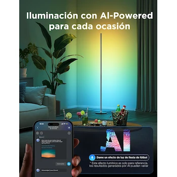 Imagen 4 de Lámpara de Pie Esquina LED Govee RGBIC Negra H6076