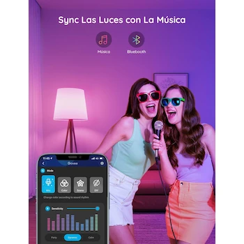 Imagen 2 de Govee H6008 Foco Inteligente RGBWW Wi‑Fi E26 9W 800 lm Paquete 2 Compatible Alexa Google
