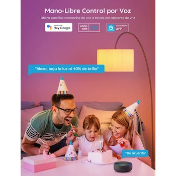 Imagen 3 de Govee H6008 Foco Inteligente RGBWW Wi‑Fi E26 9W 800 lm Paquete 2 Compatible Alexa Google