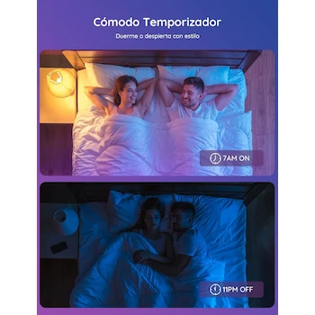 Imagen 4 de Govee H6008 Foco Inteligente RGBWW Wi‑Fi E26 9W 800 lm Paquete 2 Compatible Alexa Google