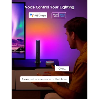 Imagen 4 de Govee RGBICWW Barras de luz LED WiFi Multicolor para TV 55-75 pulgadas