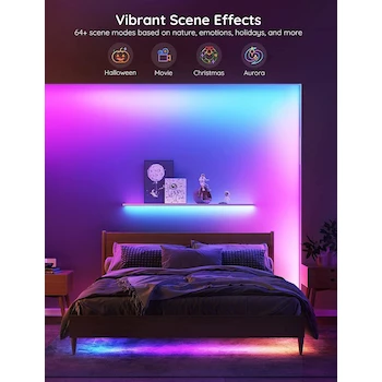 Imagen 5 de Govee RGBIC Tira LED Inteligente Multicolor 10 m WiFi Compatible Alexa y Google