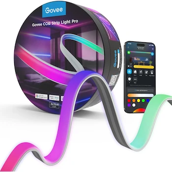 Imagen de referencia para Govee COB Pro Tira LED RGBICW Multicolor con Blanco Cálido 16.4ft (5 m)