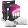 Miniatura de Philips Hue Foco LED Inteligente A19 Blanco y Color Ambiance 60W Paquete 3