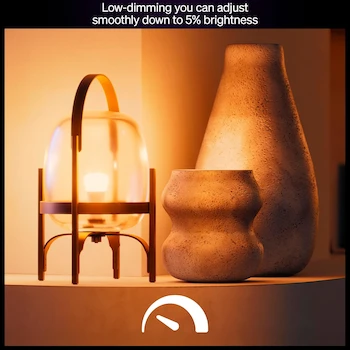 Imagen 4 de Philips Hue Foco LED Inteligente A19 Blanco Cálido 2700K E26 9W 810 lm Paquete de 4
