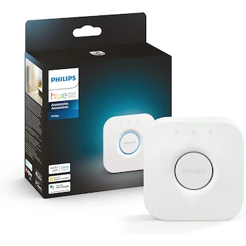Imagen de referencia para Philips Hue Bridge Blanco White Ambiance Puente para Iluminación Conecta hasta 50 luminarios Modelo 453761