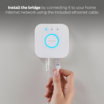 Imagen 4 de Philips Hue Bridge Blanco White Ambiance Puente para Iluminación Conecta hasta 50 luminarios Modelo 453761