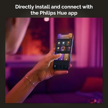 Imagen 4 de Philips Hue Go Lámpara de Mesa Blanco 15x15x7.9 cm