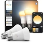 Miniatura de Philips Hue Foco LED Inteligente A19 Blanco Ambiente E26 9.5W 1100 lm Paquete 2