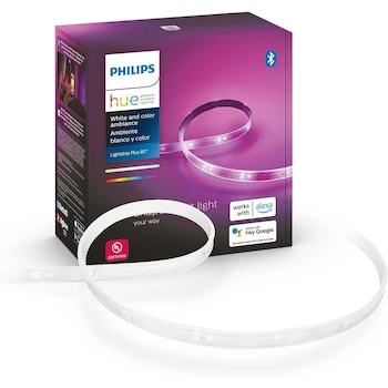 Imagen de referencia para Philips Hue Kit Inicial Tira LED Inteligente 2 m Versión 4 Bluetooth Blanco