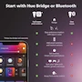 Miniatura de Philips Hue Kit Inicial Tira LED Inteligente 2 m Versión 4 Bluetooth Blanco
