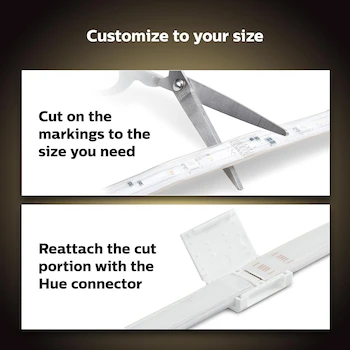 Imagen 5 de Philips Hue Kit Inicial Tira LED Inteligente 2 m Versión 4 Bluetooth Blanco
