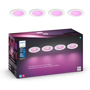 Imagen de referencia para Philips Hue Empotrables Inteligentes 5/6" Multicolor Blanco Rosa Pack 4