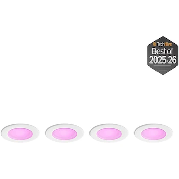 Imagen 3 de Philips Hue Empotrables Inteligentes 5/6" Multicolor Blanco Rosa Pack 4