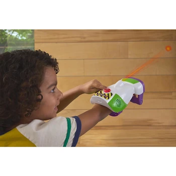Imagen 2 de Buzz Lightyear Guante Láser Toy Story 5 Blanco Verde Morado 18 cm