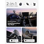 Miniatura de LISEN Soporte Celular Automóvil MagSafe Negro-Gris Modelo 2E778 360° Giratorio