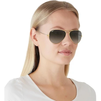 Imagen 5 de Ray-Ban Aviator Large Metal 0RB3025 Gafas de Sol Dorado/Gris Claro Gradiente 62 mm