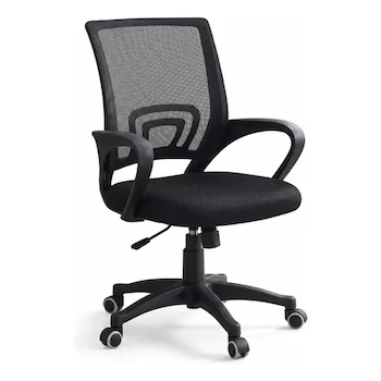 Imagen de referencia para Top Living Silla de Oficina Ejecutiva Giratoria Malla Negra Base Plástico