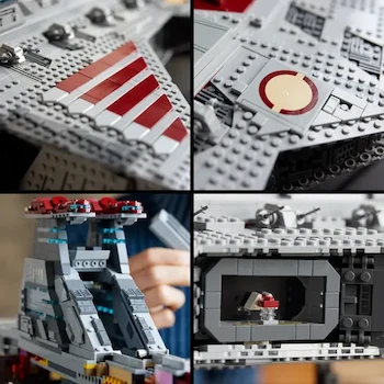 Imagen 5 de LEGO Star Wars UCS 75367 Crucero de Ataque Clase Venator de la República 5374 Piezas