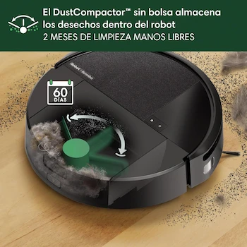 Imagen 2 de iRobot Roomba 205 Combo DustCompactor Negro Robot aspirador y trapeador 1.82 L