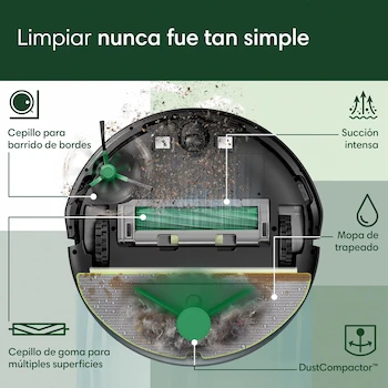 Imagen 3 de iRobot Roomba 205 Combo DustCompactor Negro Robot aspirador y trapeador 1.82 L
