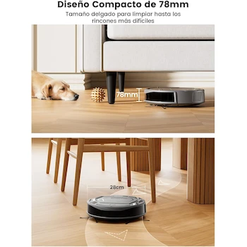 Imagen 2 de Lefant Aspiradora Robot M210P Gris Industrial 500 ml