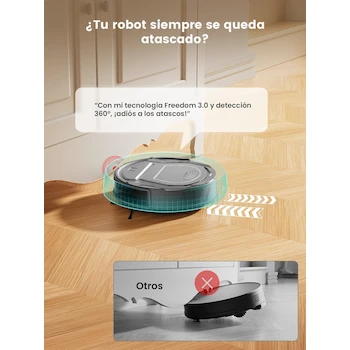 Imagen 3 de Lefant Aspiradora Robot M210P Gris Industrial 500 ml
