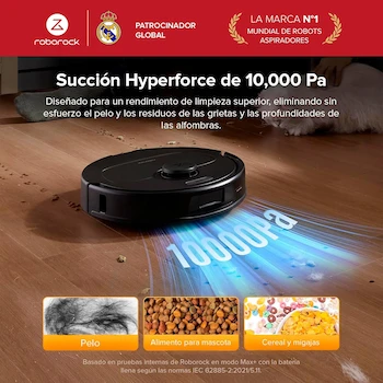 Imagen 3 de roborock QR798 Robot Aspirador y Trapeador con Base Inteligente Negro