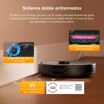Imagen 5 de roborock QR798 Robot Aspirador y Trapeador con Base Inteligente Negro