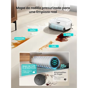 Imagen 3 de Lefant M210Pro Omni Robot Aspirador y Trapeador 20000 Pa