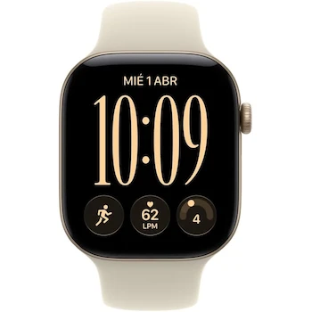 Imagen 2 de Apple Watch Series 12 GPS 46 mm Aluminio Oro Claro Correa Deportiva Arena S/M